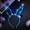 Kinder Erwachsene Bunny Ohren LED Blinkt Glow Stirnband Haarband Frauen Bar Nachtclub Kleid Decor Glow Party Liefert JNB15982