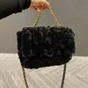 Кашемирная цепная сумка 5A роскошная модная сумочка 2022 Новый топ -топ -тотальный кошелек для вечеринки кошелек