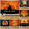 Halloween Banner Background Flags Horror Theme Party Decorations Lantern Pumpkin Flag RRB15989