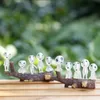 10pcs Luminoso Albero Elfi Principessa Decor Mononoke Micro Paesaggio Figura Ornamento Incandescente Miniatura Giardinaggio Decorazione In Vaso