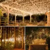 Luci solari da giardino Lampada a LED da 30 M Luci da stringa per esterni Fata Vacanza Festa di Natale Decorazione ghirlanda Impermeabile