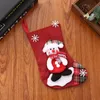 Świąteczna kreskówka Santa Claus Snowman Elk Xmas Sock Candy Gift Socks Bag Festival Wiszące wystrój Przykładowe zapasy JNB15936