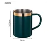 Mugs Coffee Mug Portable Cup Travel Tumbler Jug Milk Tea Cups Office Water Double Wall 304 Stainless Steel