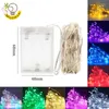 Strings LED guirlandes lumineuses 10M 5M 2M fil d'argent guirlande maison noël fête de mariage décoration alimenté par 5V batterie USB fée lumière