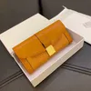 Wallets MM Long Wallet Women Men Purse Card Holder Multi-card Slot Brown Luxury Leather Designer Crossbody Holder Purse 220829