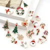 Kerstdecoraties 20 stks gemengde charmes email Hangers ornamenten Xmas Tree Decoratie voor armband oorbellen ketting diy sieraden decor