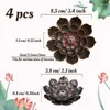 Geurlampen 4 pack messing wierookhouder lotus stick brander afneembare asvanger voor huisdecor yoga spa kamer