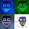 Halloween neon led máscara de máscara de máscaras de máscaras de máscaras luminosas luminosas no figurino de cosplay escuro engraçado bbb15986