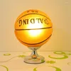 Lâmpadas de mesa Modern Football Basketball Dimmer Lamp Bedroom Infantil Sport Desk Night Light Dia 25cm 1334