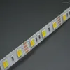 Şeritler CCT LED Strip Çift Beyaz Sıcak 2 1 çip /5025 Bant Renk TEM Ajustable DC12V /24V su geçirmez 60/120leds