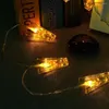 Strings 1.5M Card Po Clip String Lights 10 LED Garlands Battery Operated Christmas Party Decor Lamp Decorative Clamp Light