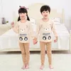 Pyjamas pour enfants garçons Totoro coton vêtements pantalons ensemble vêtements de nuit de dessin animé enfants pyjamas pour filles enfant en bas âge bébé tenues enfant pyjama 20221005 E3