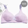 Intimo di maternità Reggiseno per allattamento in cotone morbido da donna Intimo per alimentazione Reggiseno traspirante push up senza schienale anteriore 20221005 E3