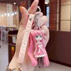 Keychains Creative Cartoon Beautiful Girl Child Pare School Bag Pendant Accessories Car Ring