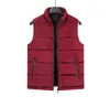 Men's Vests Crocodile Brand Mens Jacket Sleeveless Vest Winter Casual Slim Coats Clothing Cotton-Padded Men's Warm Men Waistcoat