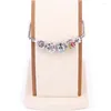 Link Bracelets Hemiston Arabesque & Colorful 12MM Bead Bracelet Impressive Selection Of Different Colour Bijoux Jewelry