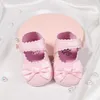 Eerste Walkers Toddler Baby Girl Soft Pu Princess Shoes Bow Infant Prewalker Geboren