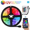 Strips DC12V LED Strip Lights Bedroom Decorations Waterpoof RGB 2835 Flexible Ribbon Wifi Tape Diode For Room Bluetooth