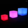 Table Lamps D10 D13 D15 20cm RGBW Color Rechargeable Illuminated Cube Waterproof Decorative Led Lighting 1pc