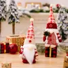 Christmas Gnomes Decorations Handmade Plush Buffalo Plaid Swedish Tomte Santa Desktop Home Ornament Gifts LBB15964