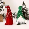 Christmas Decorations CYUAN Hooded Faceless Santa Small Rudolph Pendant Kids Xmas Gift Window Decoration Plush Doll Year Party Decor2022