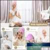 Towel Home Textiles Garden Microfiber Hair Towels Wrap For Women Curly Spa Turban Rapid Drying Bath Shower Cap Quick Dry Ot5O9