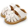 Nieuwe baby sandalen meisje schoenen peuter flats zomer sandaal bloem zacht rubber zool anti-slip wieg schoenen eerste wandelaar 20221005 e3