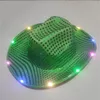 Sombrero LED de vaquera espacial con luz intermitente, sombreros de vaquero con lentejuelas, gorras luminosas, disfraz de Halloween 1507 D33632426
