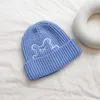 Chapeau tricoté pour bébés enfants, automne et hiver, pour garçons et garçons, casquettes d'ours brodées de dessin animé, bonnets de crâne pour enfants, chapeaux chauds