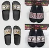 Classical Men slides Women Sandals Shoes Slippers Pearl Snake Print Slide 2021 fashion Summer Wide Flat Lady Sandal Slipper Dust Bag 35-45