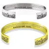 Bangle 2022 Fashion 10mm الفولاذ المقاوم للصدأ سوار الفتاة Gang Gang Women's Jewelry Gold Silver