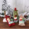 Decorações de Natal para casa Papai Noel Claus Capa de garrafa de vinhos Titulares de presente de estocagem Xmas Navidad Decor Novo Rre14682