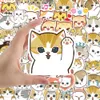 62pcs Cute Cartoon Cat Stickers Animal Decals Kid Toy Laptop Phone Fridge Bike Luggage Notebook Scrapbook Graffiti Sticker