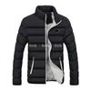 メンズダウンパーカス品質の冬用ジャケットメンは暖かい長いフード付きコートソリッドマンジャケットファーザーギフトアウトウェアジャケタマスキュリナM L XL