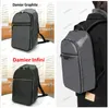 N45279 Michael rackpack NV2 округленная форма Damier Graphite Canvas Leather Designer Men's Backpacks Double -Zipper Sagn