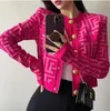 Sweater Cardigans Woman Y2K Luxury Winter 23gg Trend Designer Geometric Patterns Apes Cardigan For Women Sticked Crochet Tops Sweaters