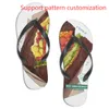 Chaussures personnalisées Support motif personnalisation tongs pantoufles sandales hommes femmes sport formateurs taille 38-45