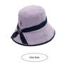 Hats Summer Hat Solid Color Anti-UV Good-looking Cross Windproof Casual Round Shape Sunscreen Deep Women Fisherman Outdoor