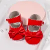 Eerste Walkers Toddler Baby Girl Soft Pu Princess Shoes Bow Infant Prewalker Geboren