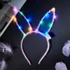 Kinder Erwachsene Bunny Ohrs LED Blinkes Glow Stirnband Hairband Frauen Bar Nachtclub Kleider Dekor Glow Party Supplies RRB15982