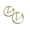 designer jewelry hoop earrings brand jewelry luxury earings for women men fashion letter hoop woman high quality multi size silver2970168