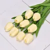 Decorative Flowers Artificial For Home Decoration Forever Tulips Wedding Bouquet Table Centerpieces Living Room Box Aesthetic Decor