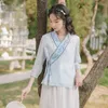 Vêtements ethniques vêtements traditionnels chinois pour femmes chemise en coton Cheongsam hauts Tang costume à manches longues col en v lâche dames haut Hanfu 2022