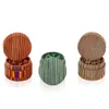 3 Pieces Colorful Natural Wooden Tobacco Grinder Smoking Cigarette Spice Herb Grinders Smoke Accessories Crusher Wholesale