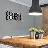 Duvar Saatleri Varış Renk Değiştirilebilir LED Saat 3D Modern Dijital Masaüstü Alarm Ev Oturma Odası Ofis Masa Masası Gece Işık