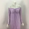 Abiti casual Abito premaman per riprese Po Pografia Puntelli Gravidanza Vestido Gestante Abito maxi senza spalline