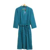 Women's Sleepwear Women Men Bath Robe Waffle Shower Sleepwear Nightgowns Robe Male Female Bathrobe Long Woman Man Pajamas M-XL T221006
