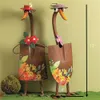 Decoração de jardim decoração de casa micro paisagem ornamentos colecionáveis ​​decoração artesanato adorável pato pá de pato pá de pato funny estátua engraçada 220930