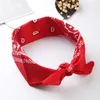 Bandane Sciarpa Hip Hop Red Bandana Uomo Donna Moda Fasce per capelli Fascia per capelli Avvolgi polsi Sciarpe Accessori di alta qualità