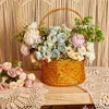Decorative Flowers Artificial Wedding Silk Peony Bride Bouquet High Quality Fake Flower Home Decoration